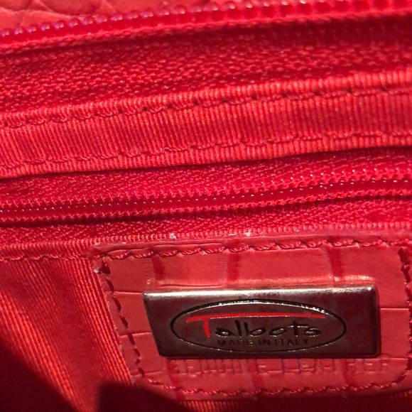 Talbots coral red wristlet small purse - Picture 5 of 8